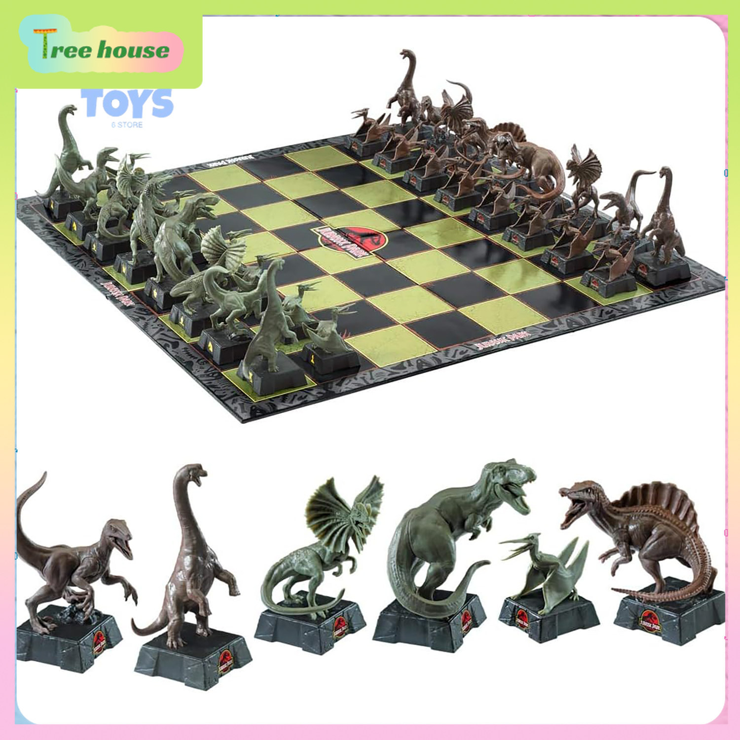 Kids Toys Hong Kong - Jeu d'échecs international Jurassic Park original,