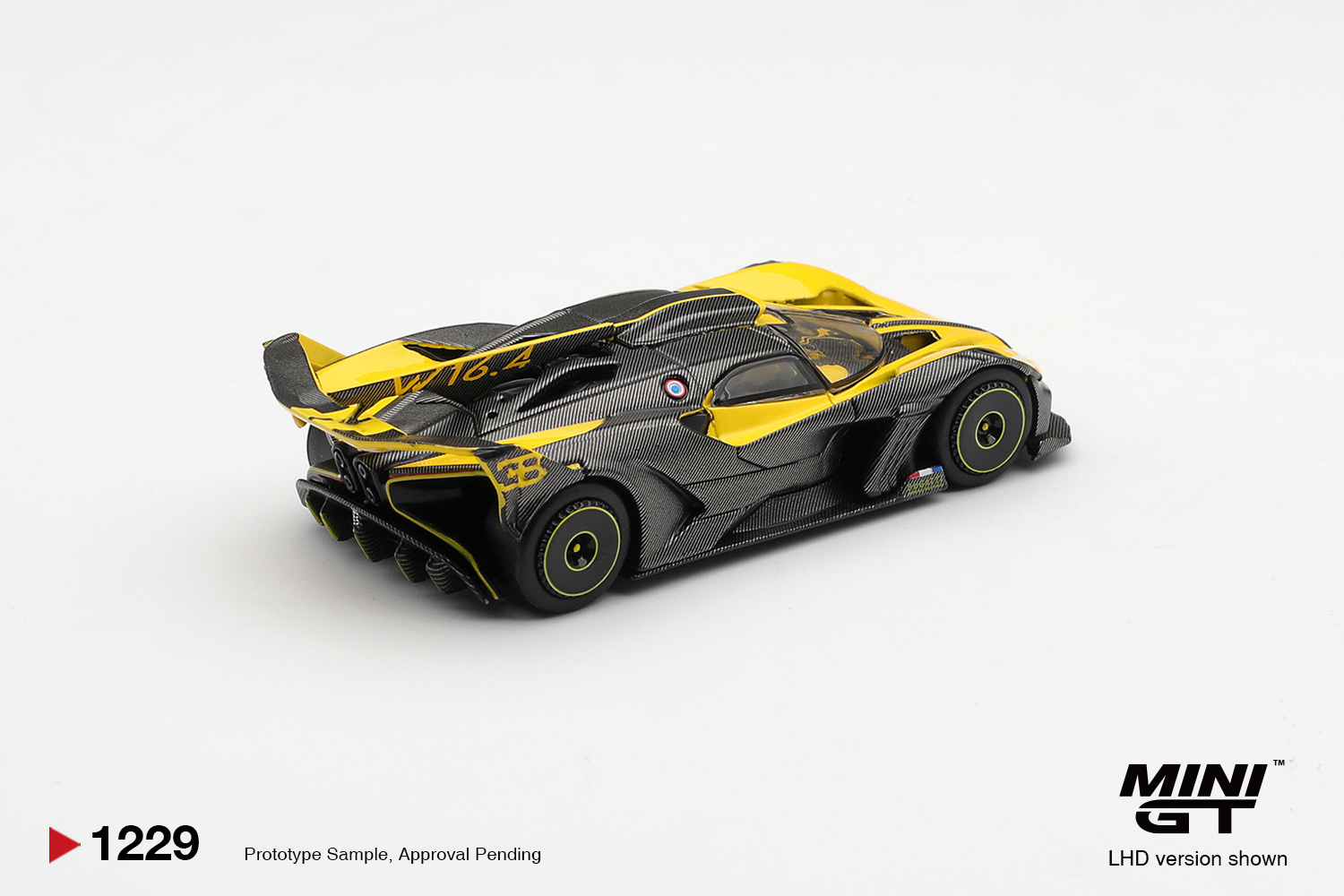 Kids Toys Boys - MINIGT 1/64 Bugatti Bolide Jaune MGT01229-CH
