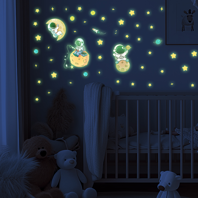 Glow In Dark Stars - AstronsomMoon Thème Shoous Stickers Muraux pour