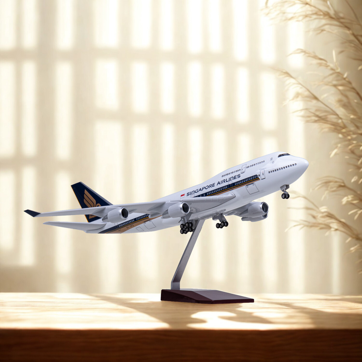 Kids Toys Singapore - Modèle d'avion B747 de Singapour de