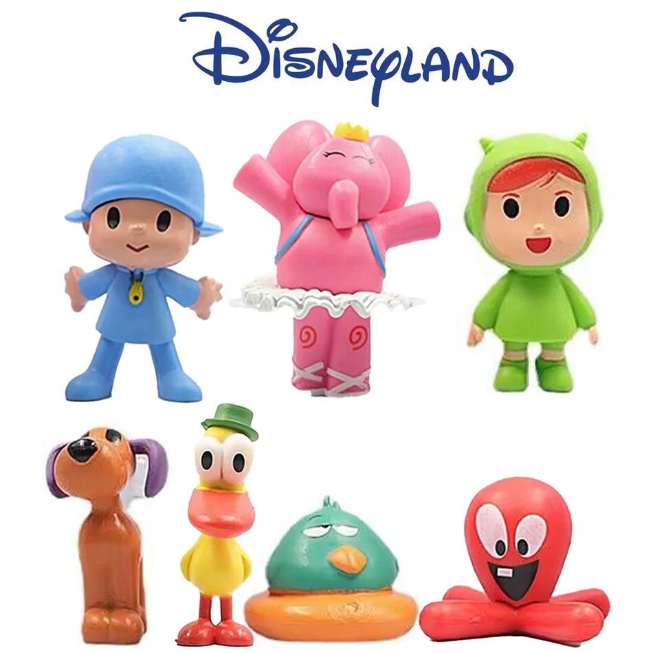 Kids Toys Elephant - Lot de 7 figurines Pocoyo animaux