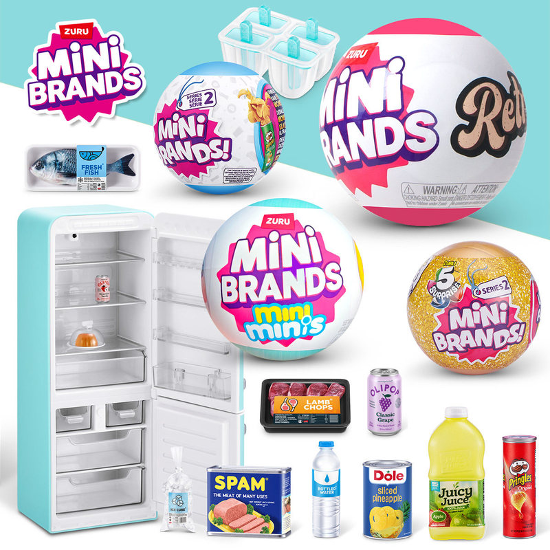 Kids Toys Brands - ZURU MINI BRANDS Réfrigérateur miniature réaliste