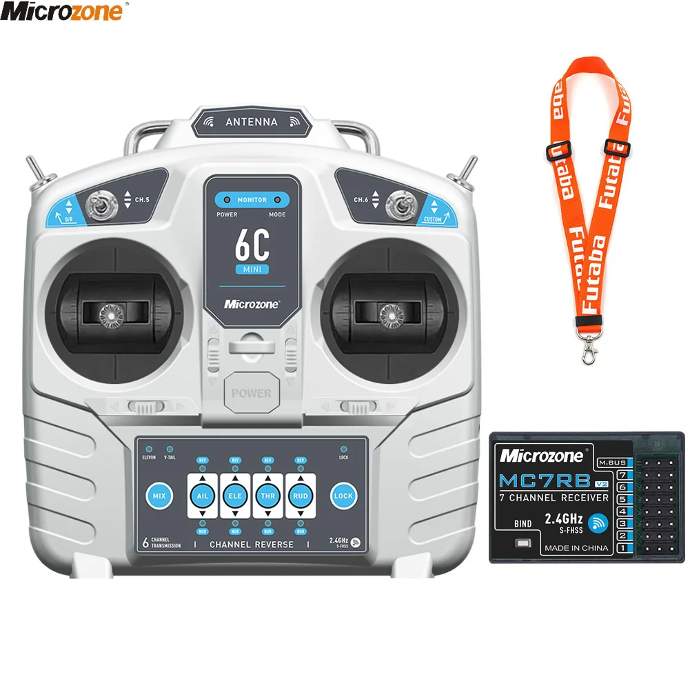 Rc Helicopter Mini - MicroZone-Contrôleur émetteur MC6C Mini V2 2.4G