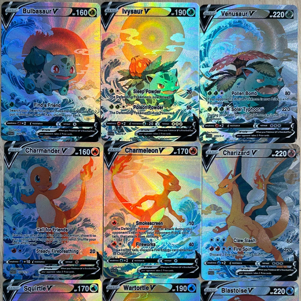 Card Game Kids - 9 pièces/ensemble bricolage Anime PTCG carte