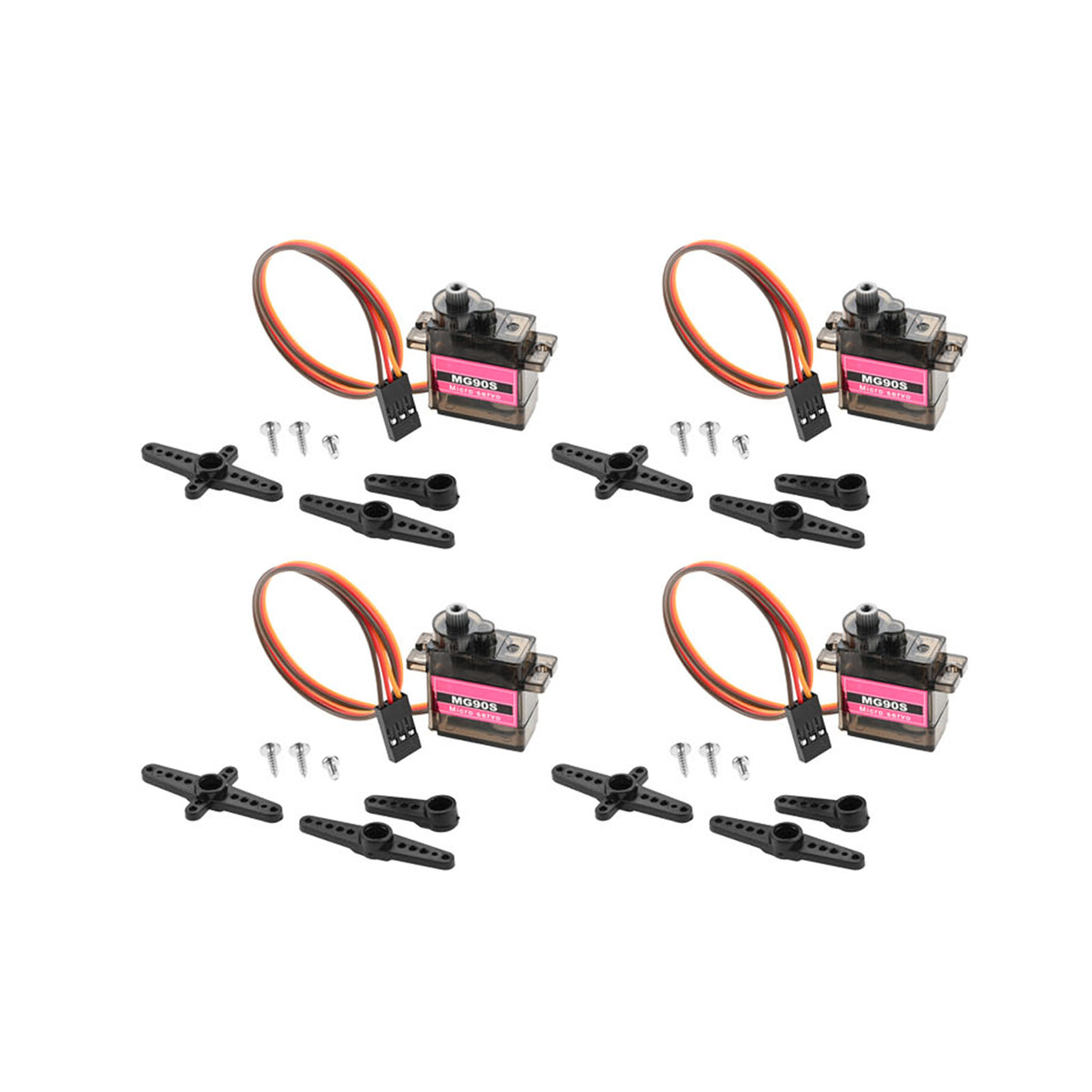 Rc Helicopter Mini - 4 micro-servomoteurs à engrenages métalliques 90°