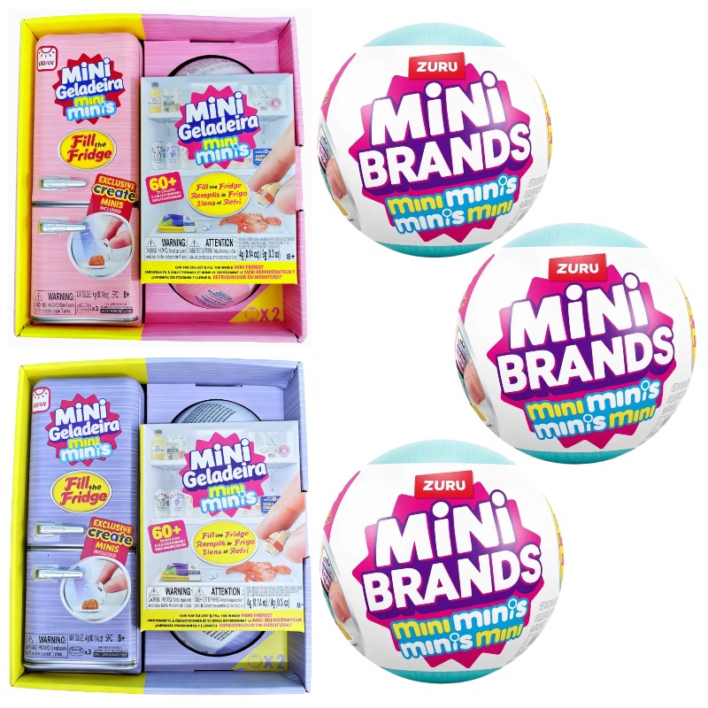 Kids Toys Brands - Mini jouet surprise pour réfrigérateur, boîte