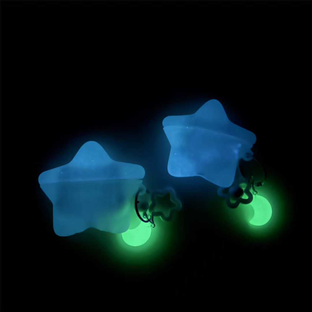 Glow In Dark Stars - Étui pour écouteurs en Silicone, étoile