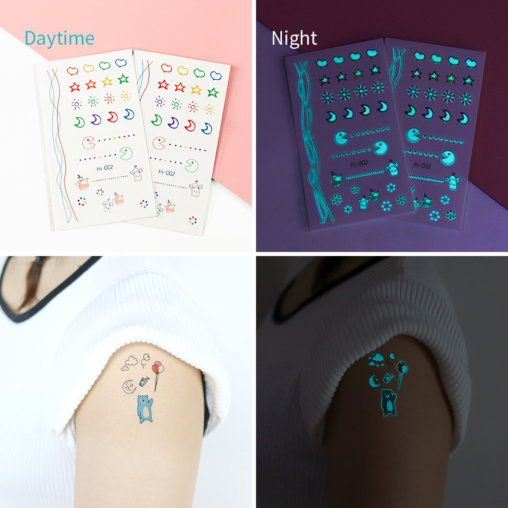 Autocollants de tatouage phosp - Glow In Dark Stars avis et prix