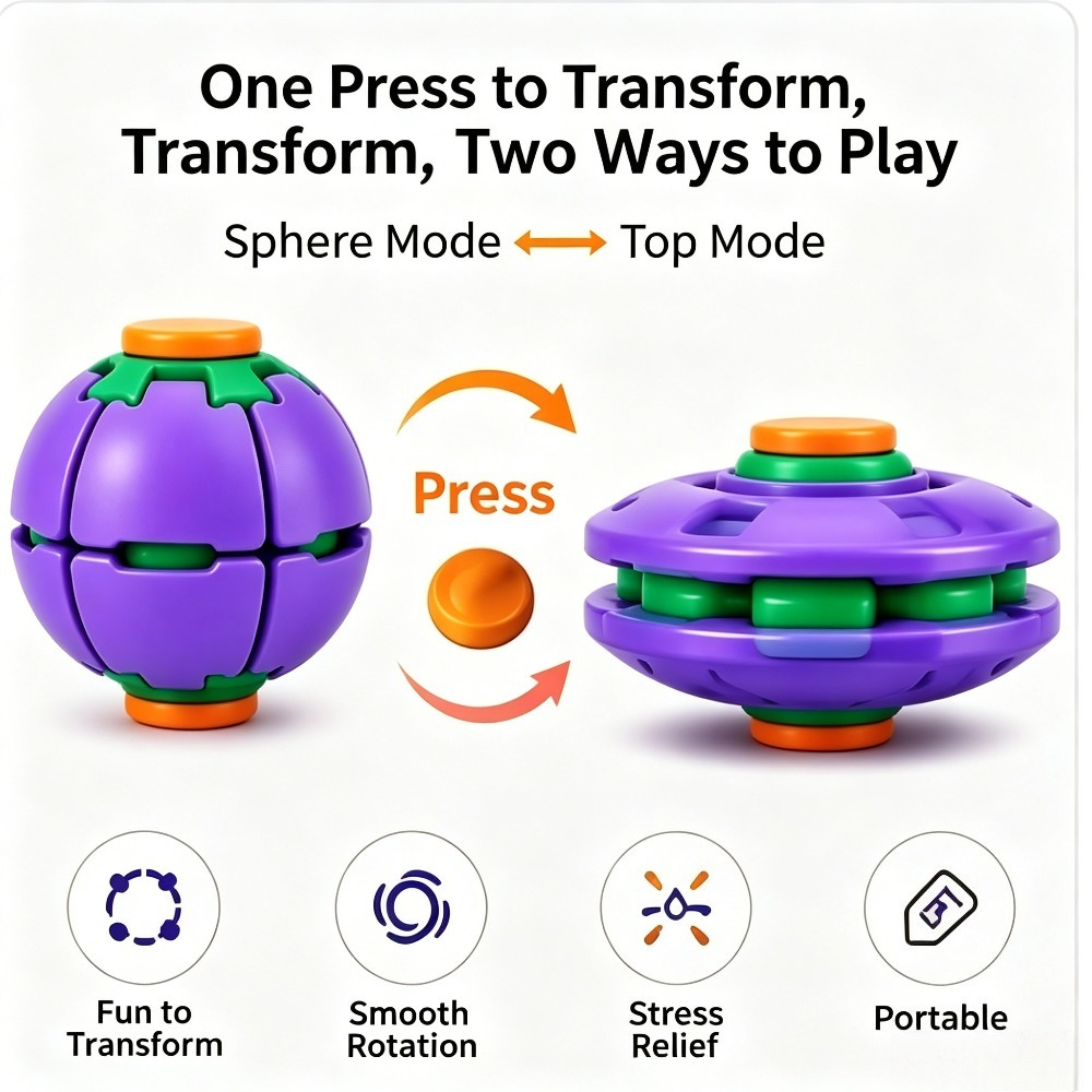 Balle Fidget Spinner Transform - Kids & Toys Expo Saudi Arabia avis et prix