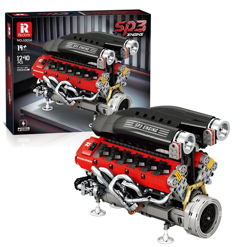 1240 pièces Moteur de voiture  - Kids Toys Idea avis et prix