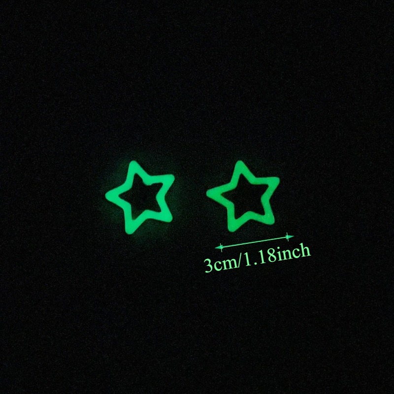 10 pinces à cheveux colorées e - Glow In Dark Stars avis et prix