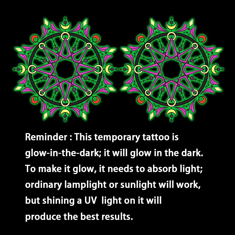 Autocollants de tatouage tempo - Glow In Dark Stars avis et prix