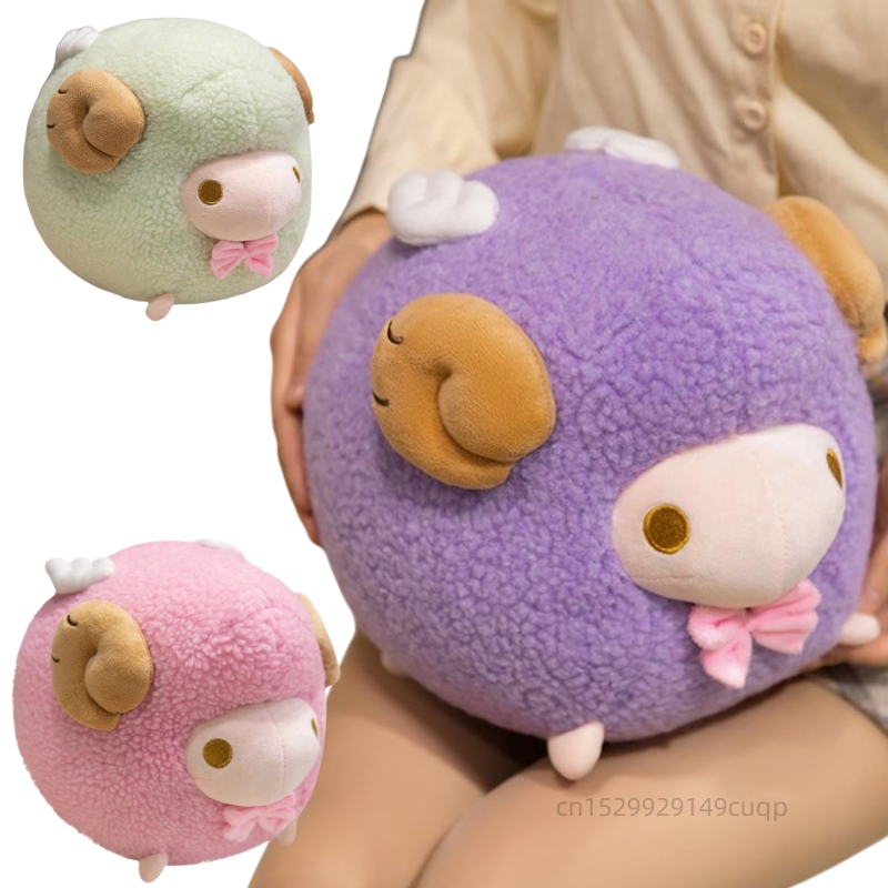 Oreiller en peluche mouton ron - Kids Toys Deals avis et prix
