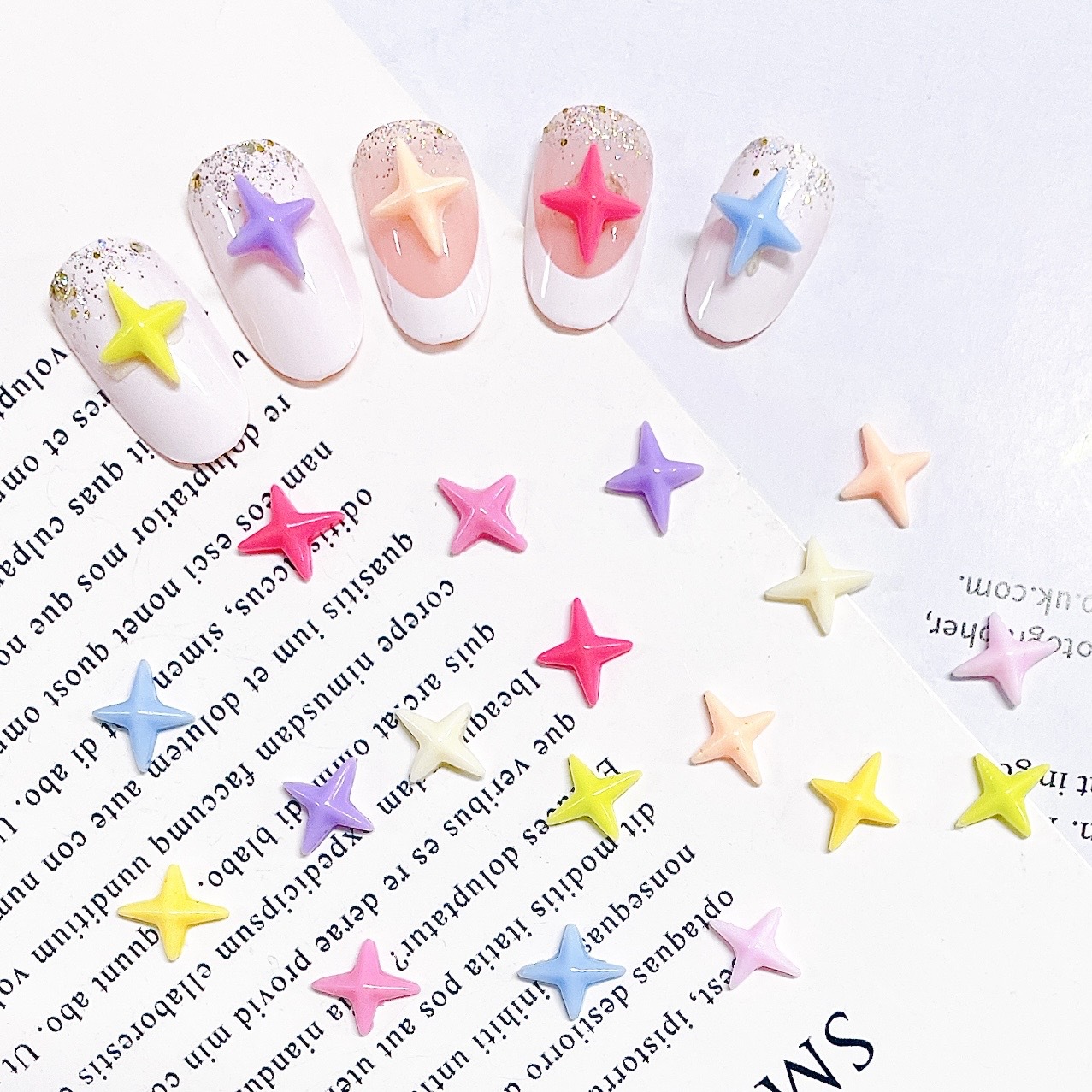 Cahrms Bearded Star Nail Art,  - Glow In Dark Stars avis et prix