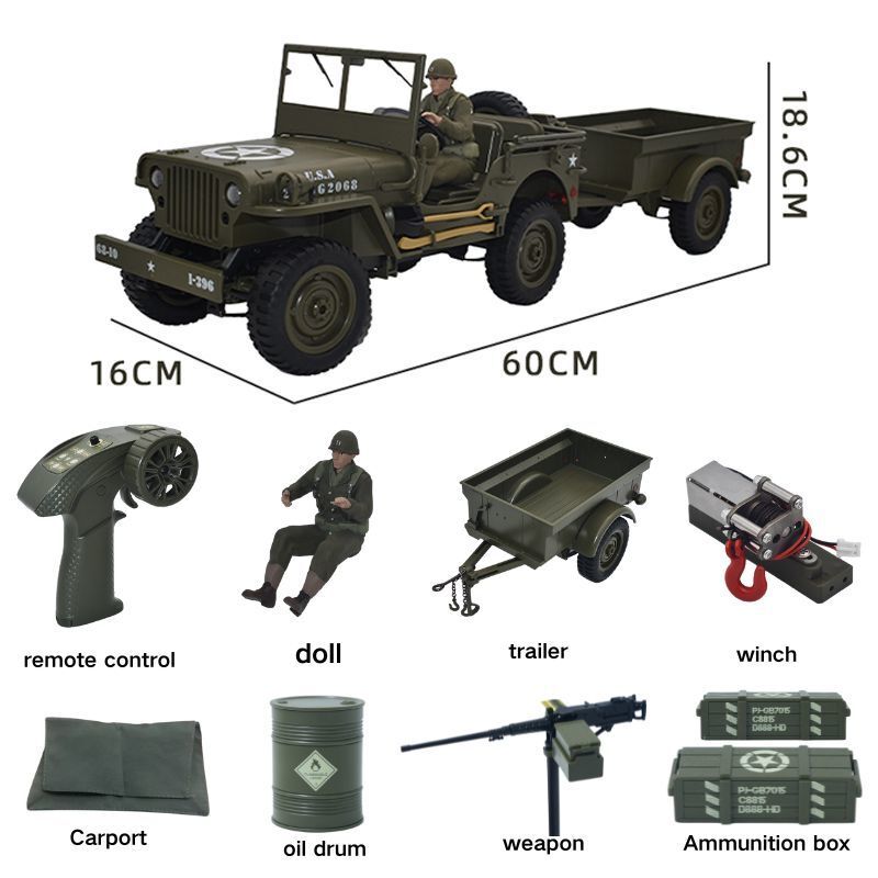 JJRC C8815 Voiture RC 1941 JEE - Kids Toys Under $10 avis et prix